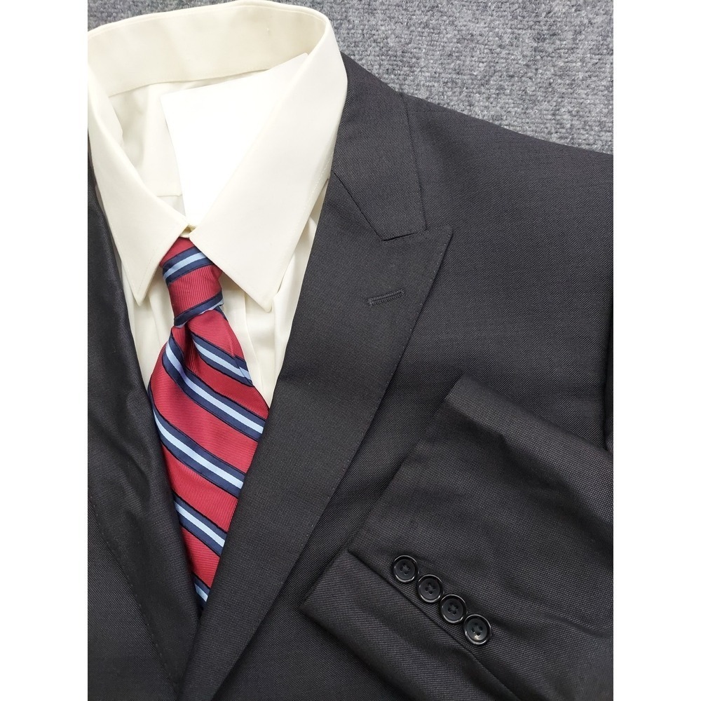Tiglio Luxe Blazer Mens 52 Long Gray Wool Luxury Italy super 150s Suit Jacket